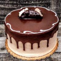 Natalie Cake · Vanilla and chocolate cake is Nutella mousse and cannoli.