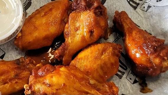 Factory Wings Combo · Our Factory Wings are fried to golden perfection and tossed in your choice of sauce. Served with your choice of side & a drink