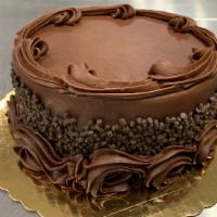 Chocolate Cake With Fudge 7'' · Chocolate Cake with Fudge icing inside and out.