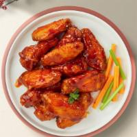 Ride The Buffalo Wings · (Buffalo) Served with celery or carrots, and blue cheese or ranch.