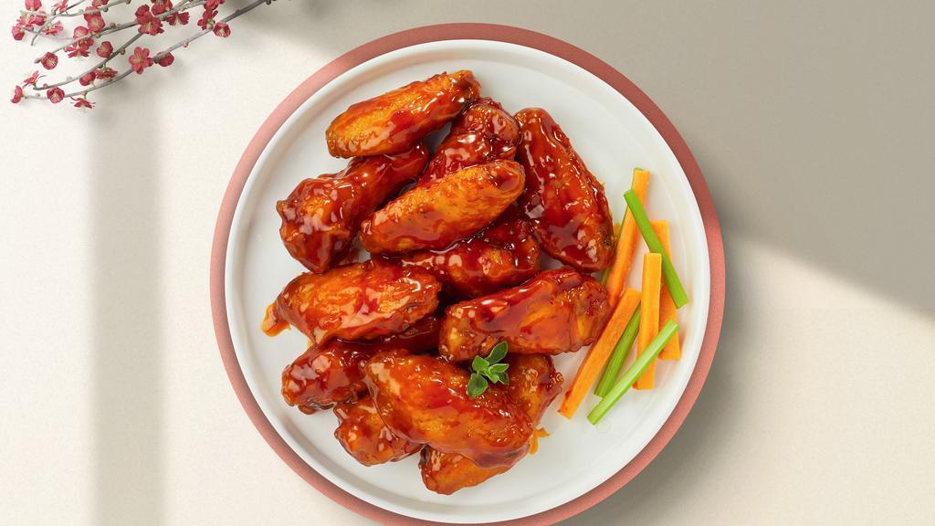 Ride The Buffalo Wings · (Buffalo) Served with celery or carrots, and blue cheese or ranch.