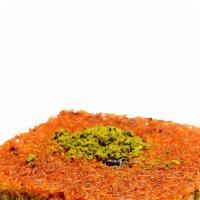 Slice Of Kadayif · Imported from Turkey.
Contents: Flour, Eggs, Starch, Sugar, Pistachio, butter oil. No Preser...