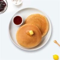 Classic Pancakes · Three fluffy house pancakes cooked with care and love