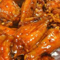 Jumbo Wings · Your choice of Buffalo Sauce, Grilled Jack Daniels BBQ or Garlic Parmesan