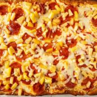 Cheese Sicilian Pizza · Popular menu item. Six slices.