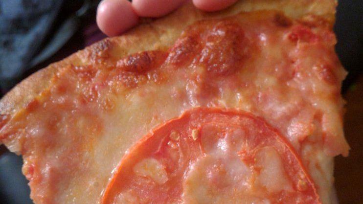 Grandma · Thin crust square pizza with fresh plum tomato sauce, layered with fresh mozzarella and whole milk mozzarella, fresh basil.