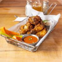 Game Day 75 Wings · Includes multiple blue cheese, celery, and carrots.