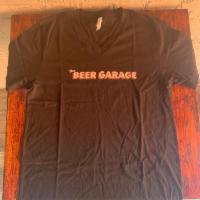 Beer Garage Tshirt (Unisex) · 100% cotton. Available in black, gray, blue, and beige.