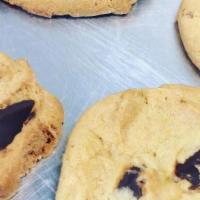 Chocolate Chip Cookie · Three pieces.