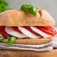 Capri Panini · Grilled sandwich with fresh turkey pepperoni, provolone cheese and balsamic vinaigrette. Ser...