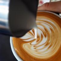 Flat White · The Aussie Classic.  Less milk than a latte, providing a more robust coffee flavor, steamed ...