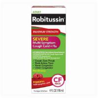 Robitussin Maximum Strength Severe Cough Cold And Flu · 4 oz