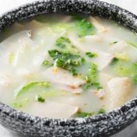 Fresh And Salted Pork With Bamboo Shoot Soup 腌笃鲜 · 