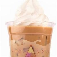 Ice Coffee Float · An awesome blend of coffee and a dab of rich vanilla ice cream.