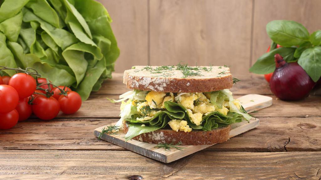 Egg Salad Sandwich/Wrap · Classic, creamy egg salad and your choice of sauce and toppings. Enjoy as a wrap or sandwich.