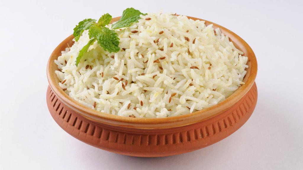 Rice · Fluffy plain white rice.
