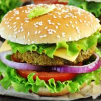 The Veggie Burger · Fresh meatless burger made to perfection.