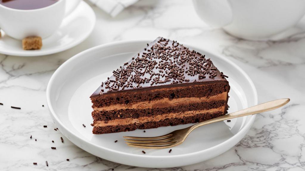 Chocolate Fudge Layer Cake · Irresistably moist and rich Chocolate cake.