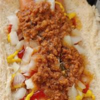 Red Hot Dog · A delicious Zweigles® Red Hot and your choice of toppings.