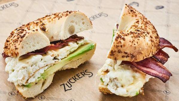 The Columbus · Three egg whites, turkey bacon, avocado and Swiss cheese.