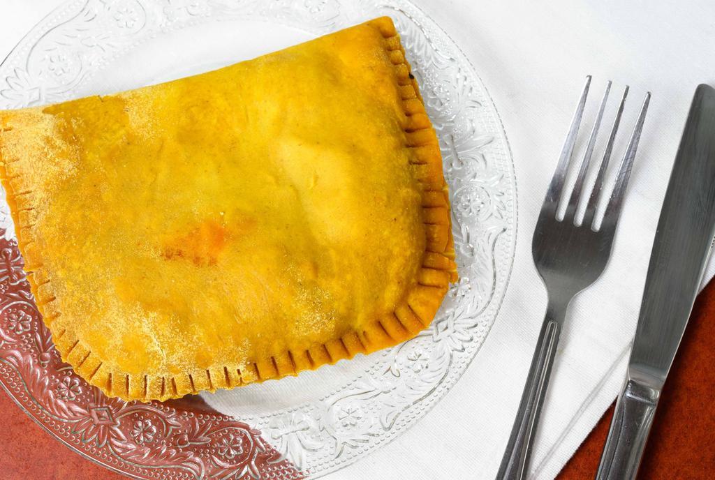 Jamaican Beef Patties · Flat and round.