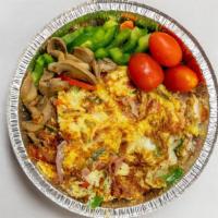 Western Omelette · Cheese, peppers, onions, egg, and ham.