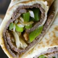 Philly Wrap · Pepper, onion, cheese and roast beef.
