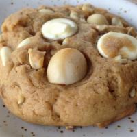 Macadamia Cookie · Fresh baked cookie with macadamia nuts.