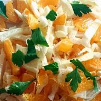 Fresh Fennel Salad · Fresh fennel and oranges tossed with a light citrus dressing.