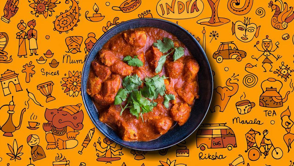 Chicken Tikka Masala Tango  · Char grilled chicken morsels slow-cooked in a rich onion and tomato gravy with generous amounts of butter.