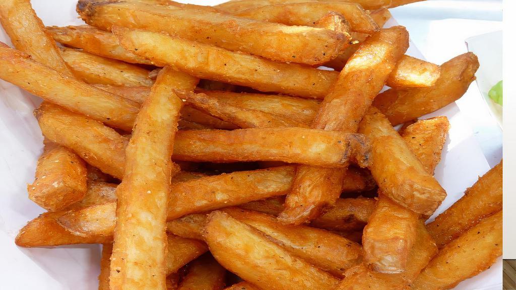 French Fries · FRENCH FRIES | COMES IN SEASONED & REGULAR CRINKLE.