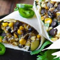 Eat Your Veggies Breakfast Burrito · Two scrambled eggs, sauteed mushrooms, spinach, grilled onions, diced tomato, avocado, and m...