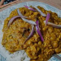 Chicken Haleem And Basmati Rice · Chicken mixed with lentils and spices slowly cooked for a delicate taste.