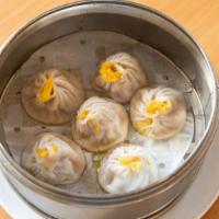 Soup Dumpling With Crab Meat And Pork · 6 pieces.
