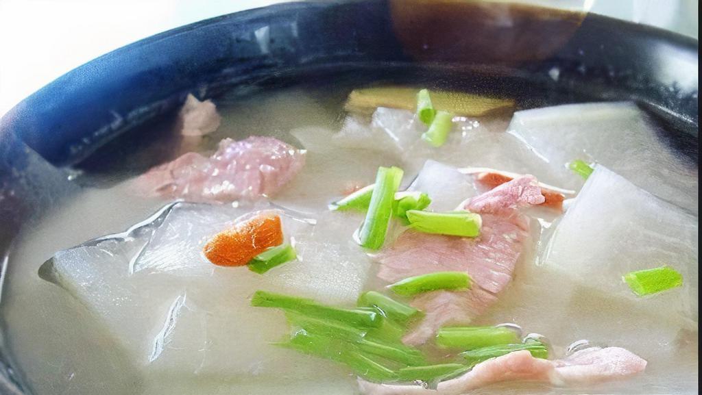 Salted Pork And Winter Melon Soup · For 2 persons.