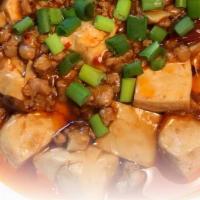 Spicy Bean Curd With Meat Sauce · Spicy.