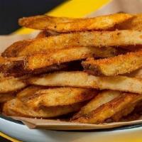 Cajun Fries · Crispy straight cut fries tossed in our original Cajun Seasoning