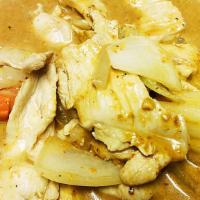 Massaman Curry · An Indian-inspired Thai curry – strong flavors of toasted herb including cardamom, coriander...