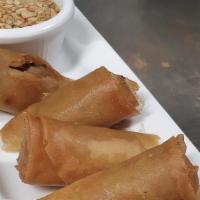 Shiitake Spring Rolls · These crispy rolls with we made in-house. Grab them while you can because we sell out very q...
