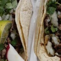 Tacos · lengua/thong 
res/beef
pollo/chichen 
chorizo