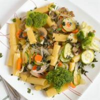 Pasta Primavera · Assorted fresh vegetables sautéed in a red or white sauce
