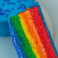 Rainbow · The PRIDE of the Ring Ding Bar. This rainbow almond pound cake features multi-colored layers...
