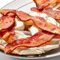 Bagel With Bacon And Cream Cheese · 