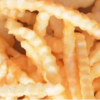 Fries · Crispy crinkle cut fries.
