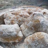Zeppoles · 6 pieces. Crispy on the outside, yet light and fluffy on the inside. These mini Italian donu...