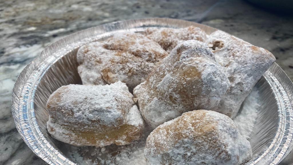 Zeppoles · 6 pieces. Crispy on the outside, yet light and fluffy on the inside. These mini Italian donut holes will become your new fave.