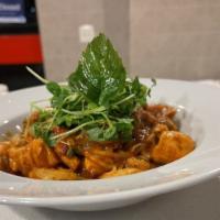 Seafood Pasta · Choice fettuccine or spaghetti
