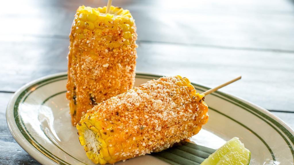 Corn On The Cob · Dairy. Mexican street corn with chipotle mayo, and Cotija cheese.