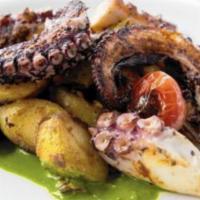 Seared Octopus · fingerling potatoes, broccoli rabe, white wine, fresh lemon juice