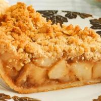 Michelle'S Apple Crumb Pie · Three types of apples, cinnamon and brown sugar.